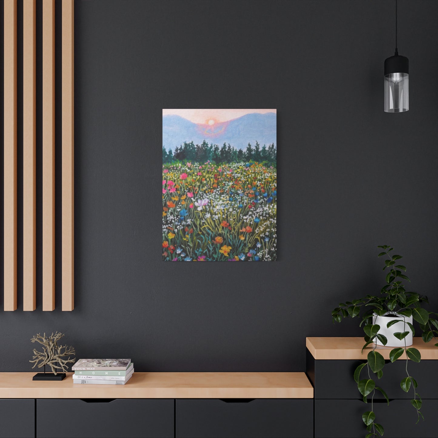 Colorful Flower Fields Colorful Wall Art & Canvas Prints