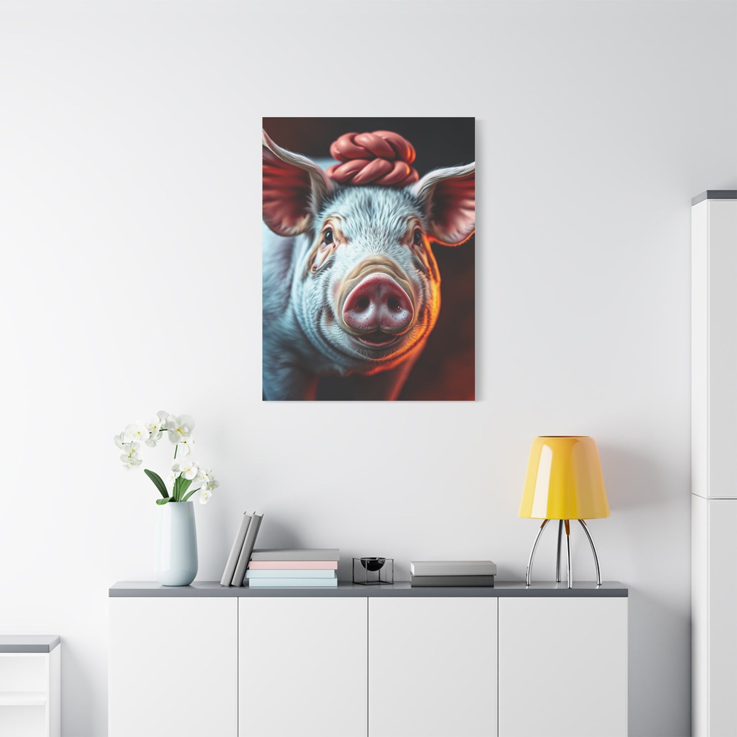 Pig Art Canvas Art 7 Wall Art & Canvas Print