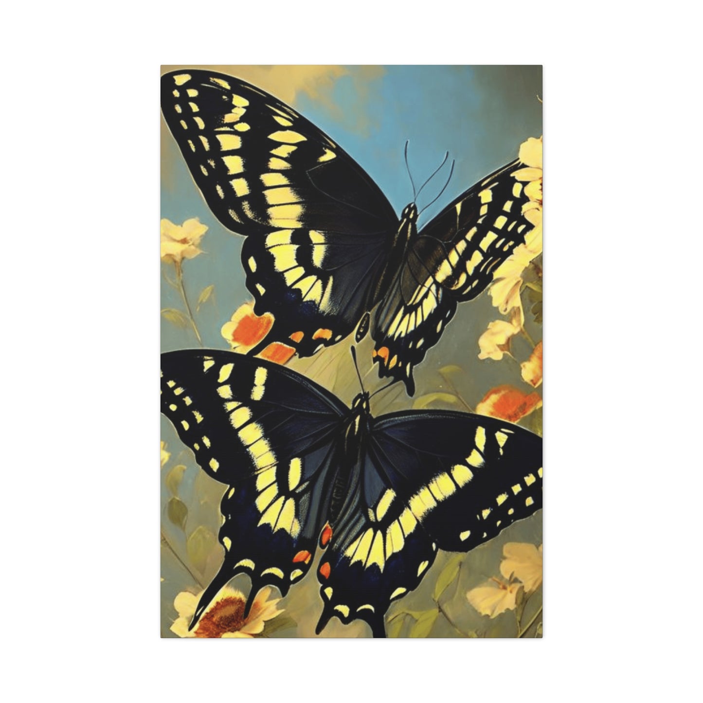 Butterfly with Black and Yellow Wings Wall Art & Canvas Prints