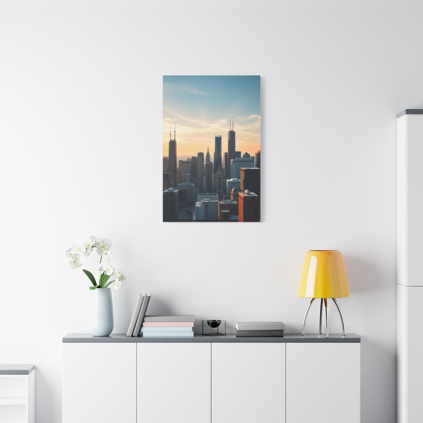 Chicago Skylines Art Canvas Art 2 Wall Art & Canvas Print