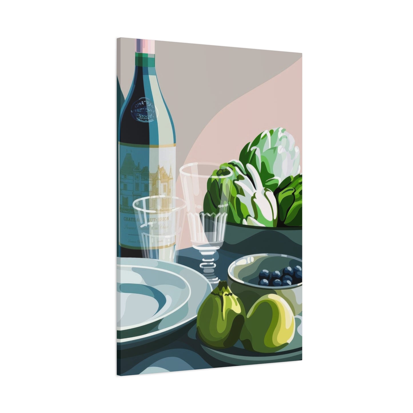 Wine Fruit On Table Wall Art & Canvas Prints