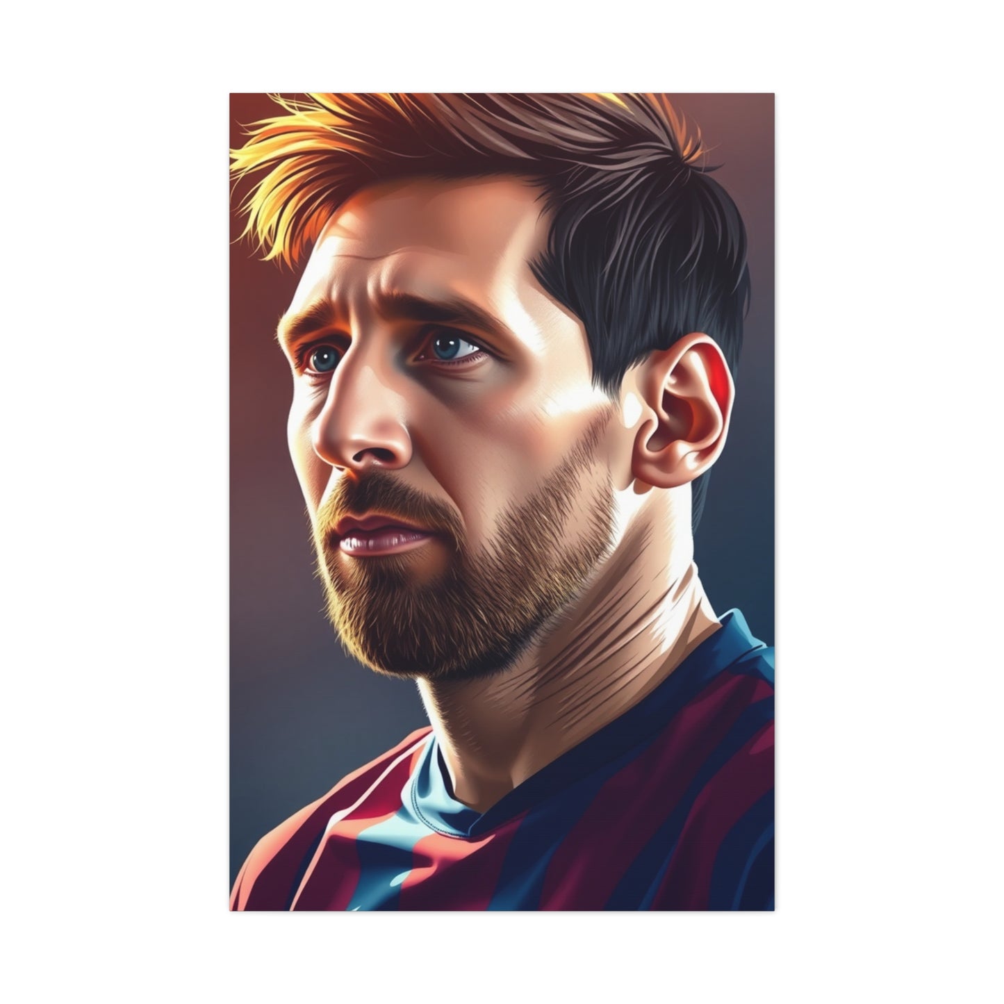 Lionel Messi Illustration Art Premium Canvas 15 Wall Art & Canvas Print