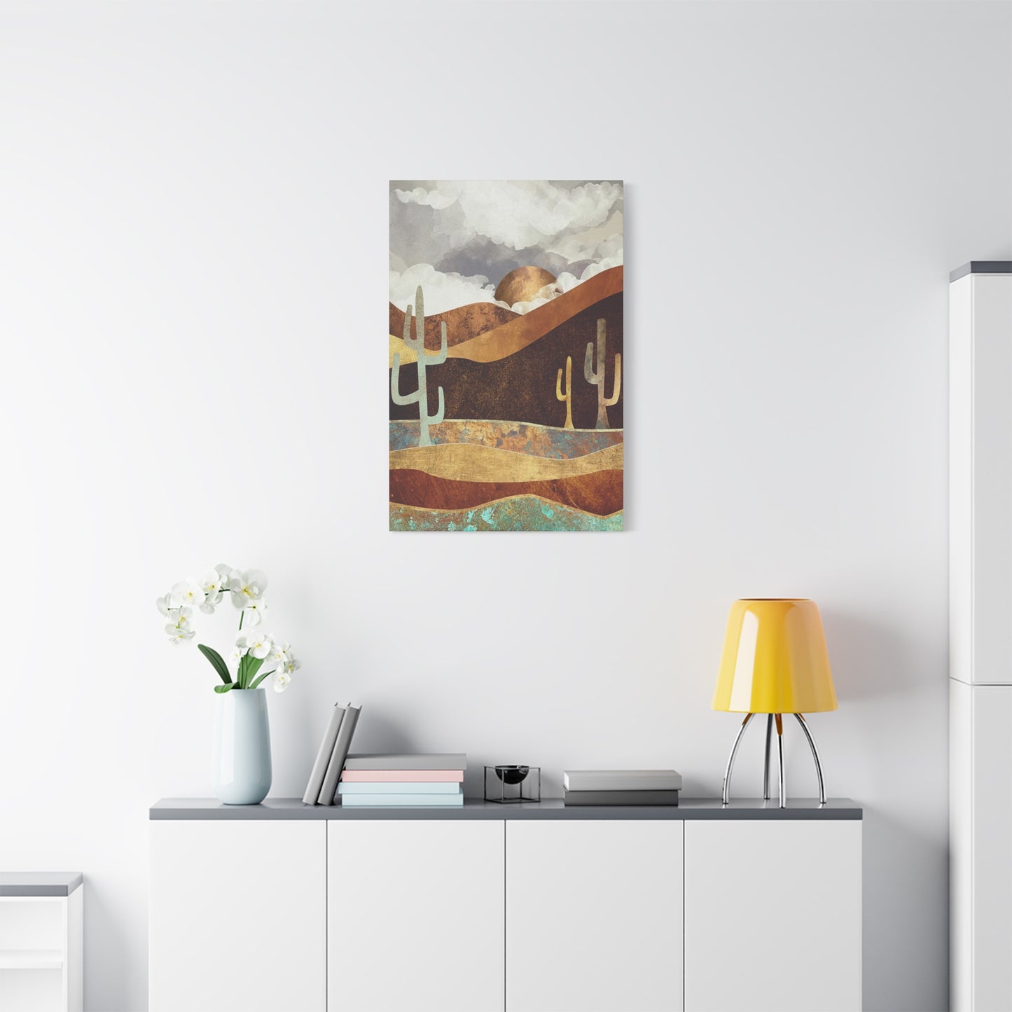 Large Cactus In Desert Wall Art & Canvas Prints