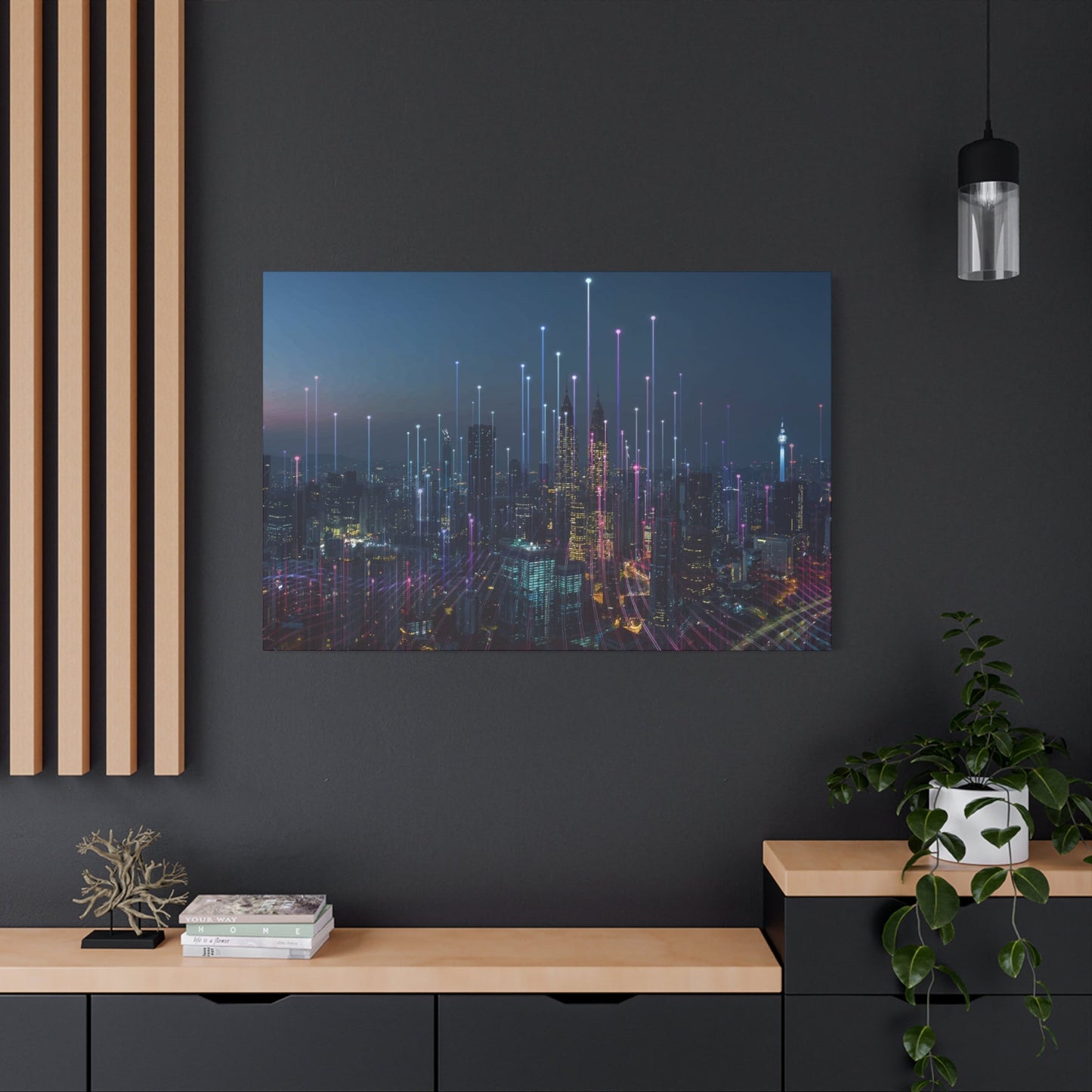 Smart City Abstract Wall Art & Canvas Prints