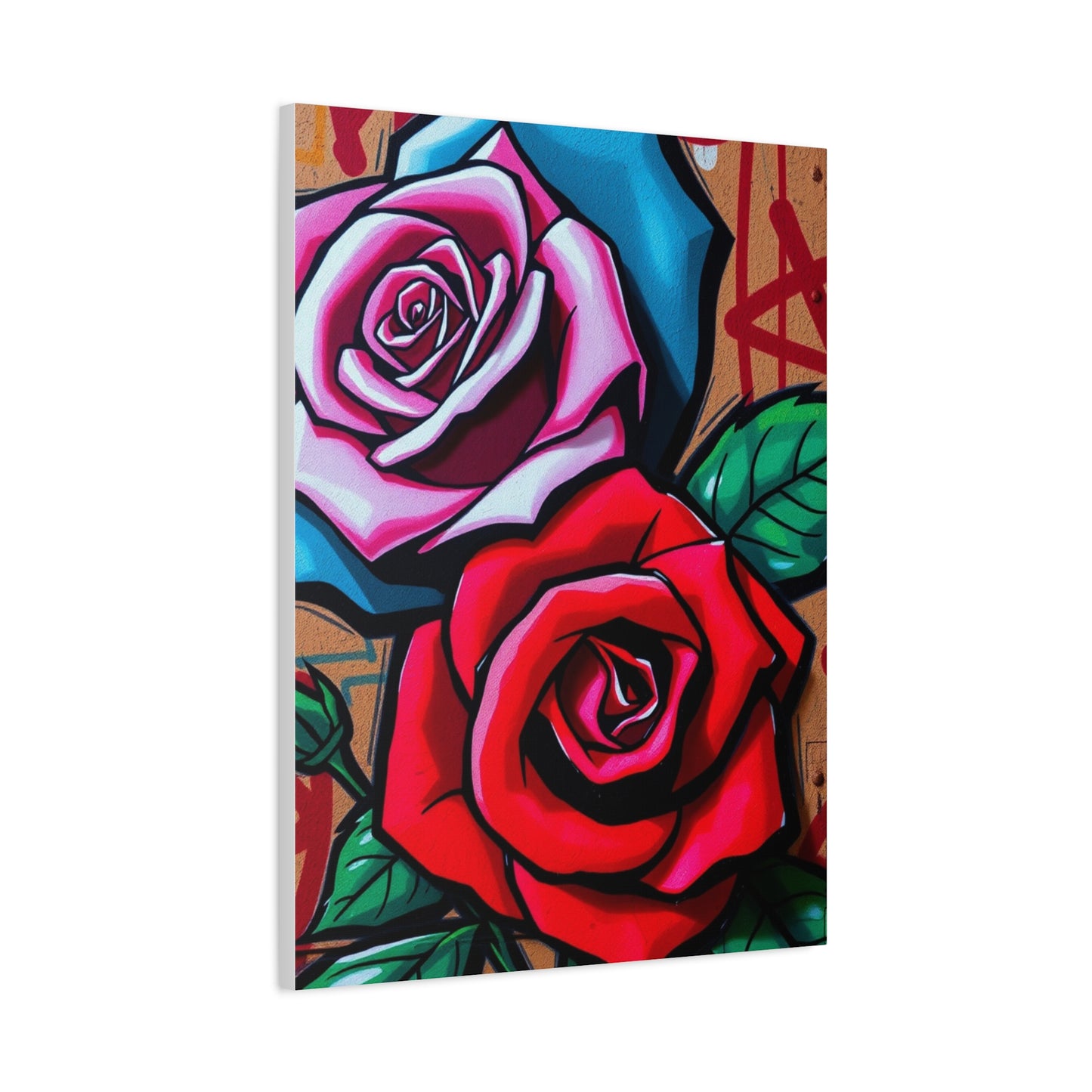 Graffiti Roses Art Premium Canvas 19 Wall Art & Canvas Print