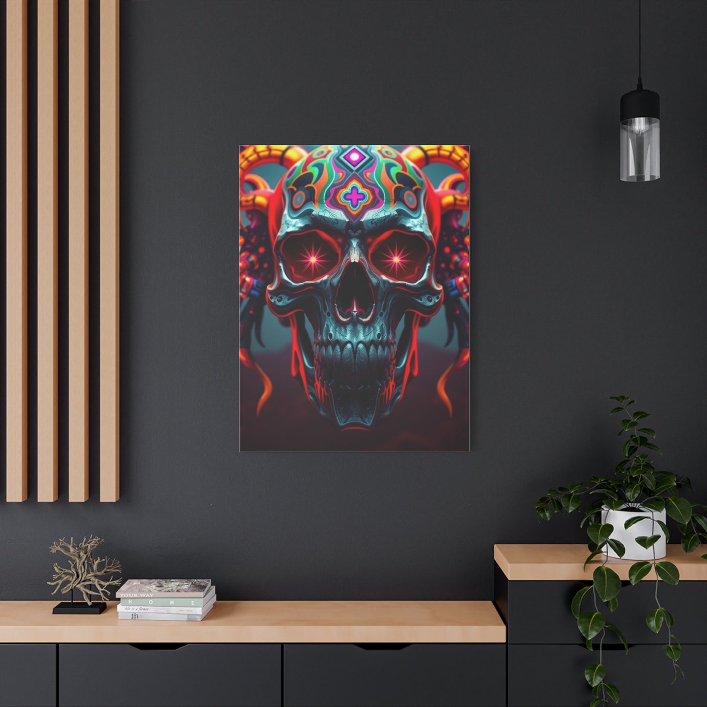 Trippy Skull Art Premium Canvas 20 Wall Art & Canvas Print