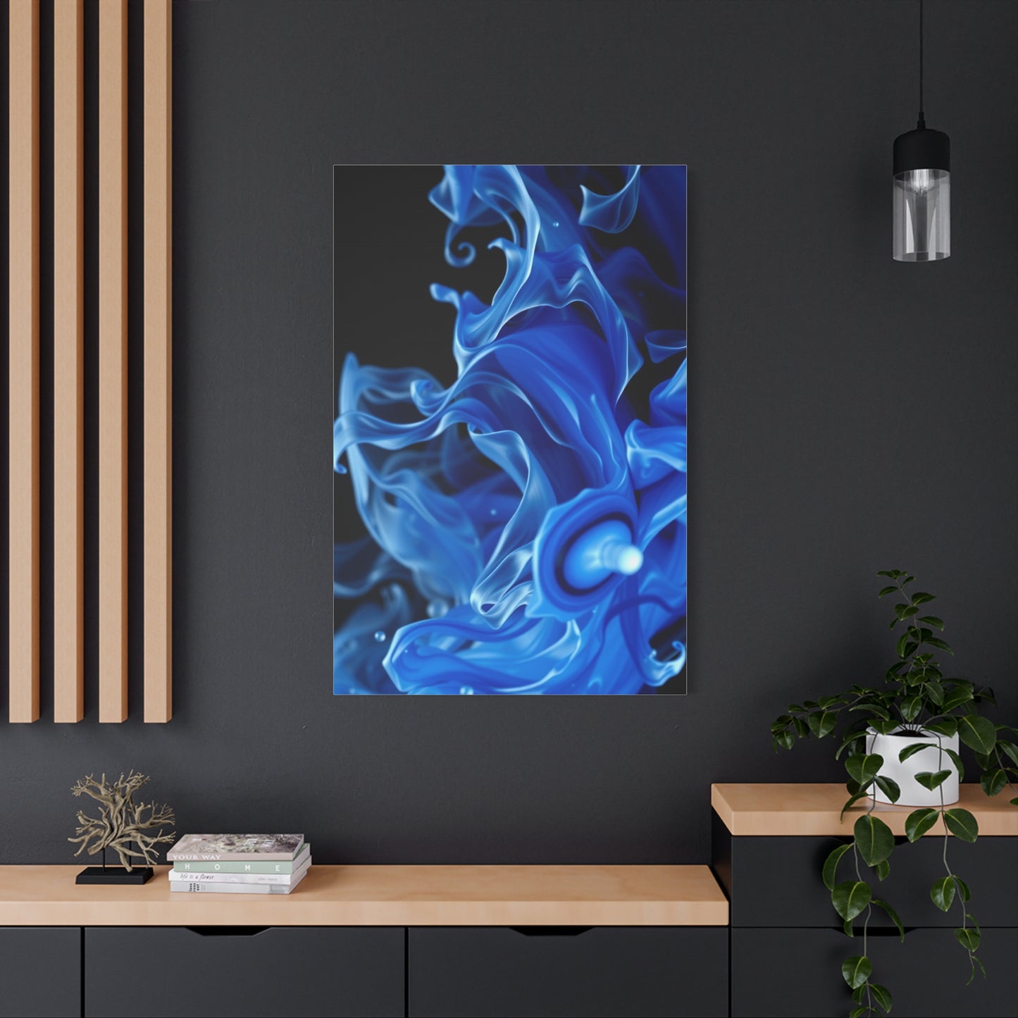 Collection Black, White & Blue Art Art Wall Art & Canvas Print