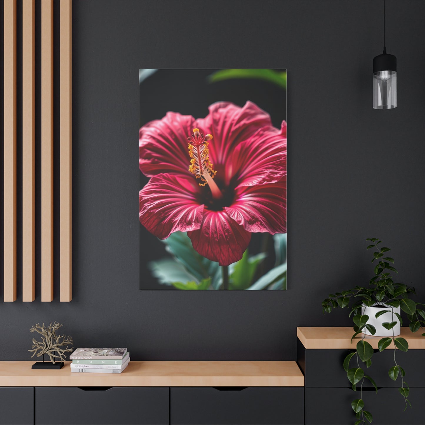 Hibiscus Flower Art Refined Canvas Wall Art & Canvas Print