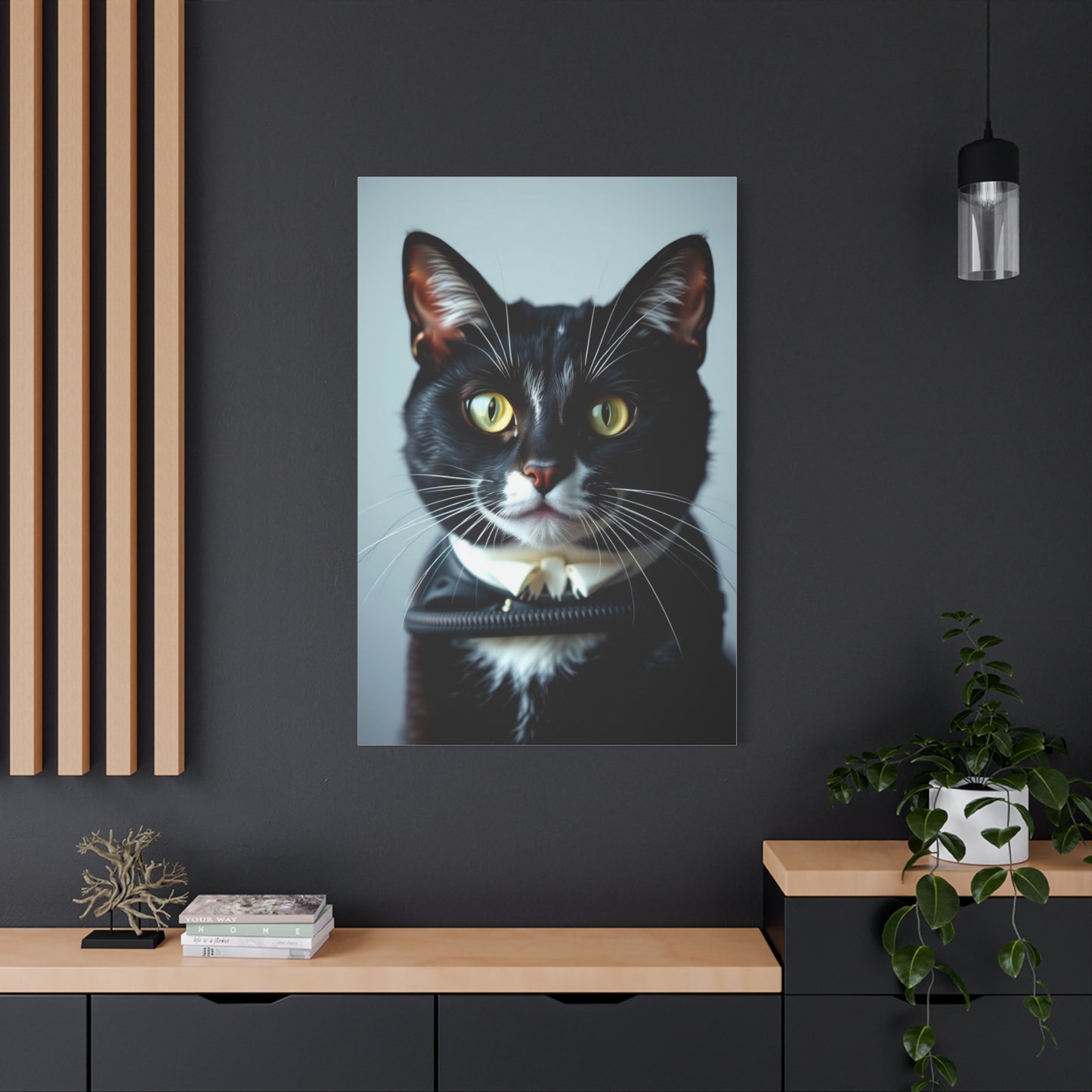 Tuxedo Cat Art Luxury Canvas Wall Art & Canvas Print