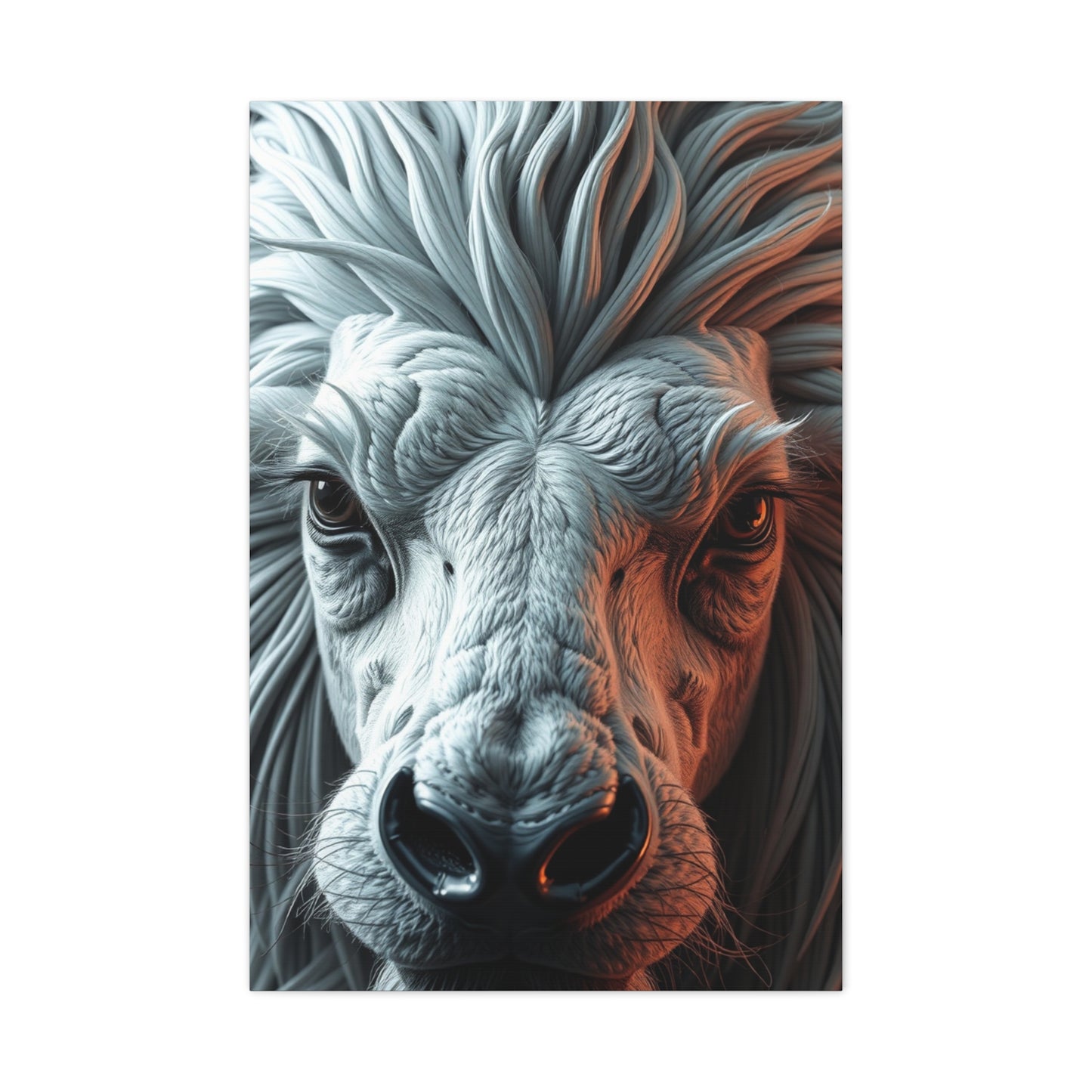 Gray & White Art Canvas Art 2 Wall Art & Canvas Print