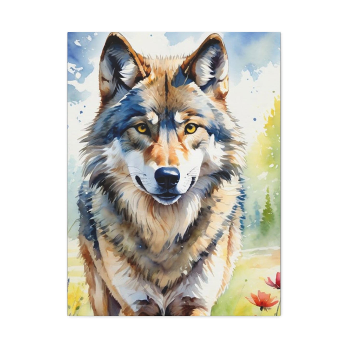 Wild Wolf Painting Wall Art & Canvas Prints