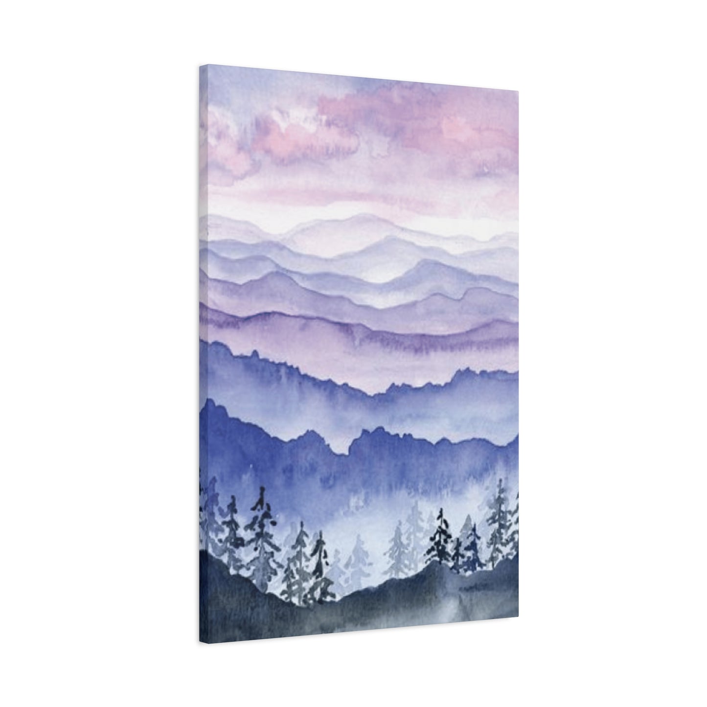 Blue and Purple Mountain Ridges Wall Art & Canvas Prints
