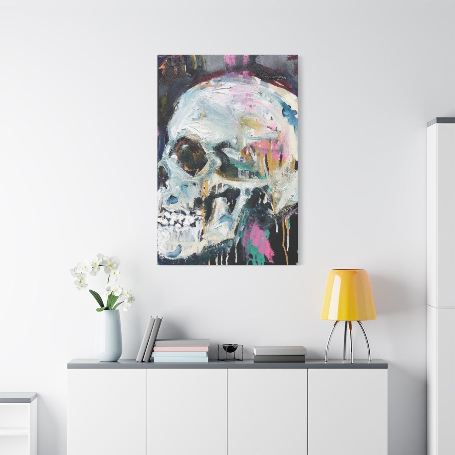 Skull Painting Wall Art & Canvas Prints
