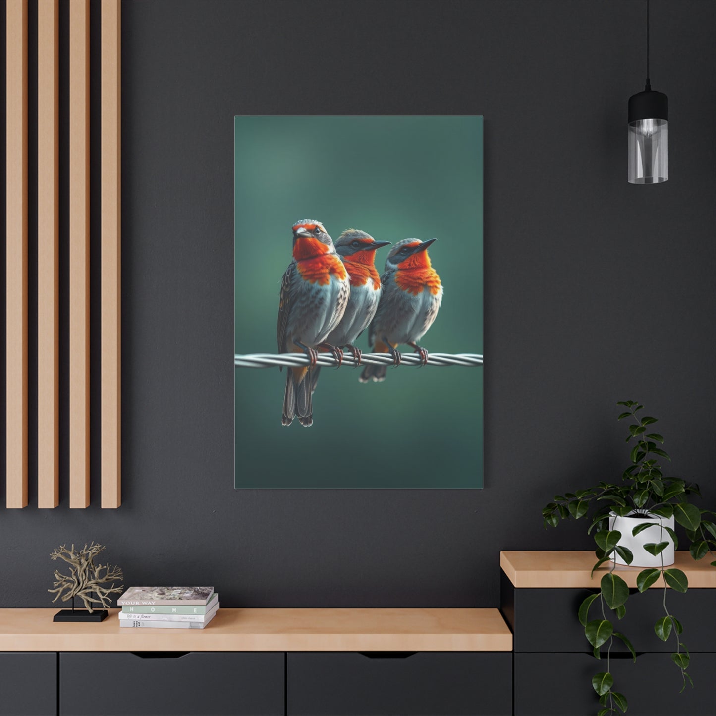 Vision Birds On a Wire Art Art Wall Art & Canvas Print