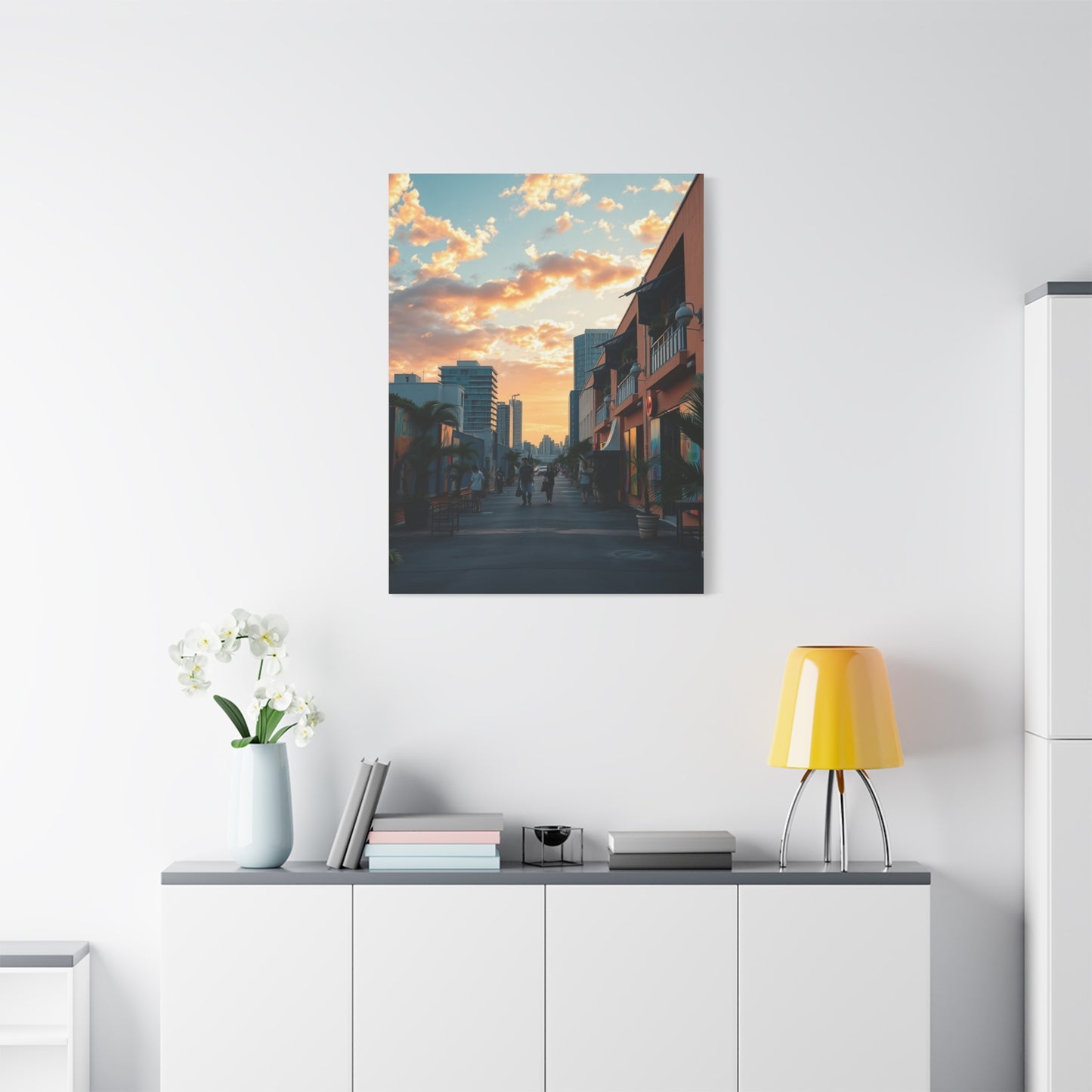 Glamour Miami Sunset Canvas