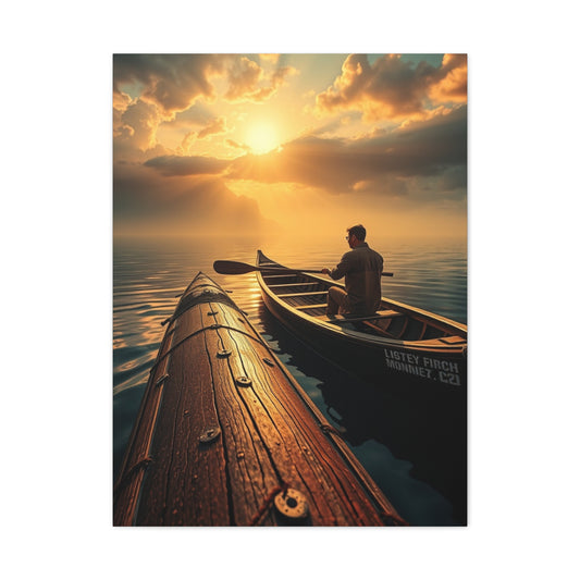 Canoe Art Supreme Canvas Wall Art & Canvas Print