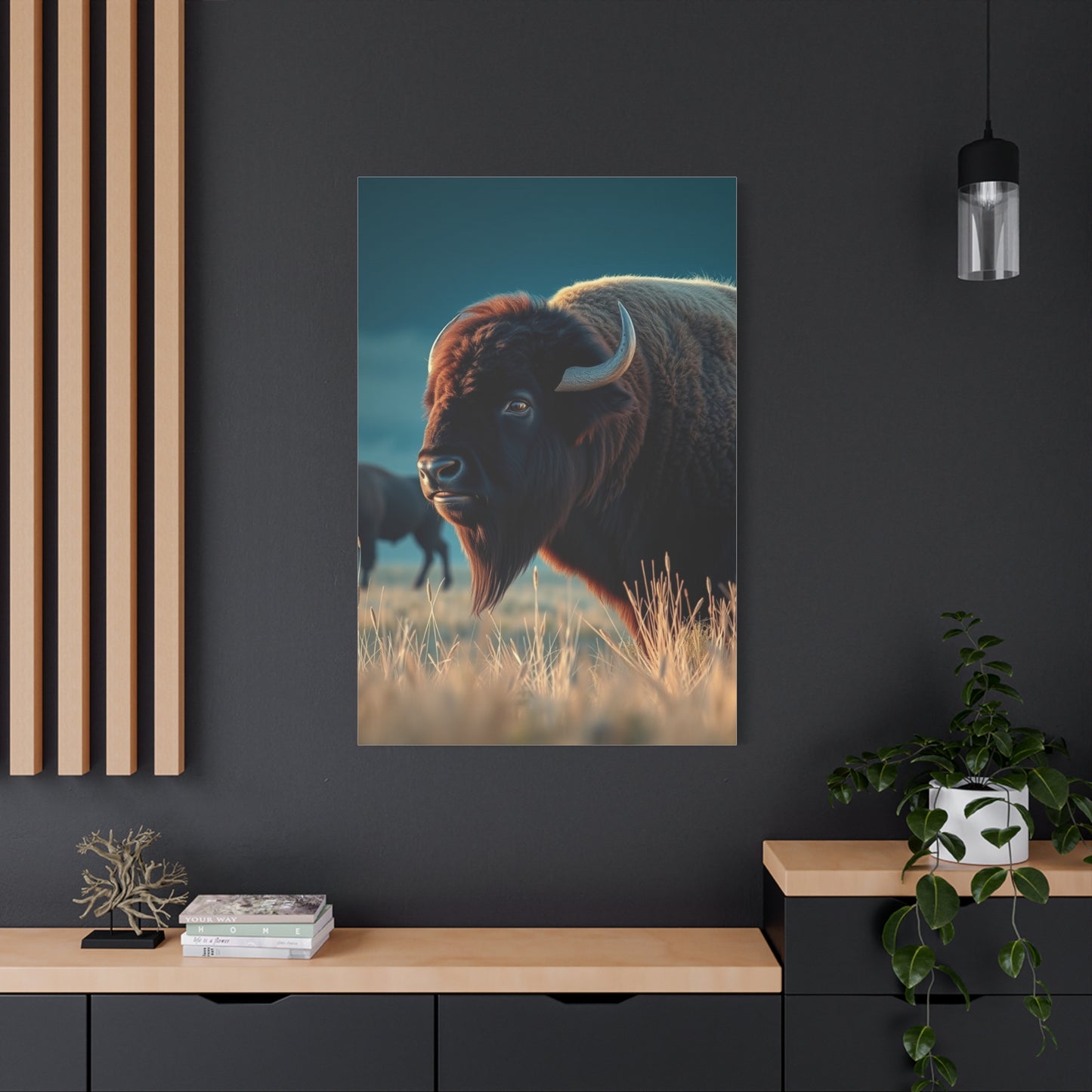 Buffalo Majesty Panorama Wall Art & Canvas Print