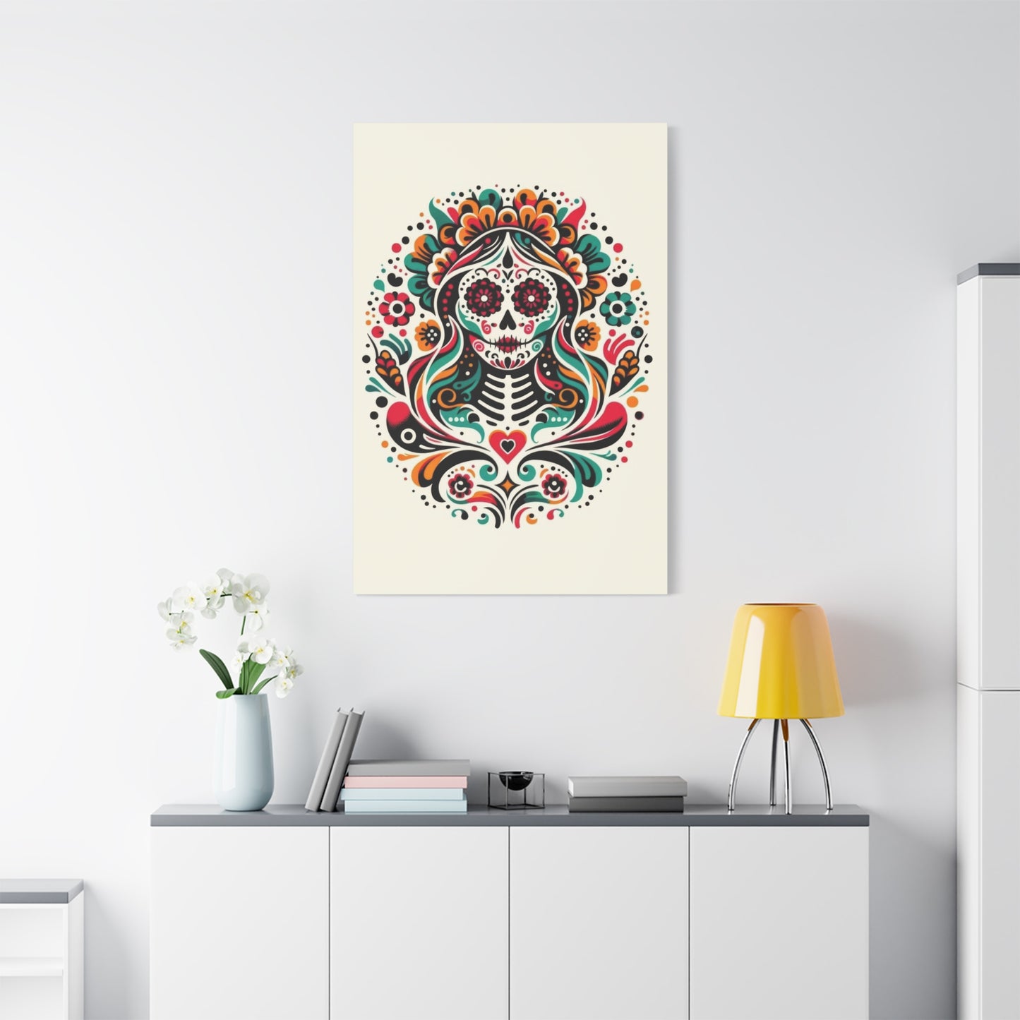Calavera Kaleidoscope Wall Art & Canvas Prints