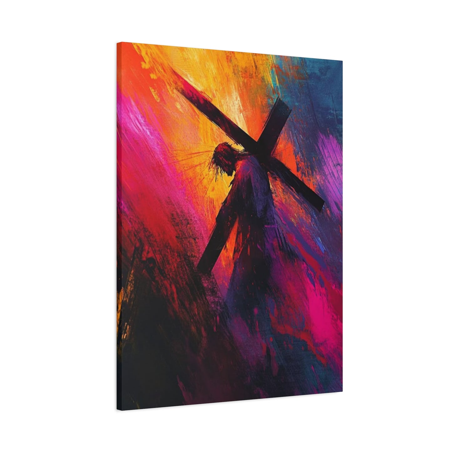 Abstract Jesus Caring Cross Wall Art & Canvas Prints