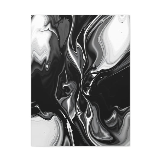 Masterpiece Black and White Abstract Art Vision Wall Art & Canvas Print