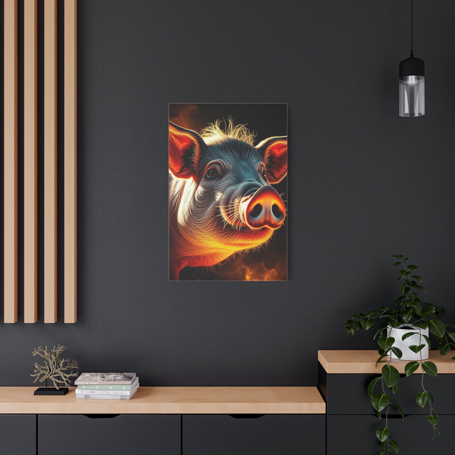 Pig Art Canvas Art 5 Wall Art & Canvas Print