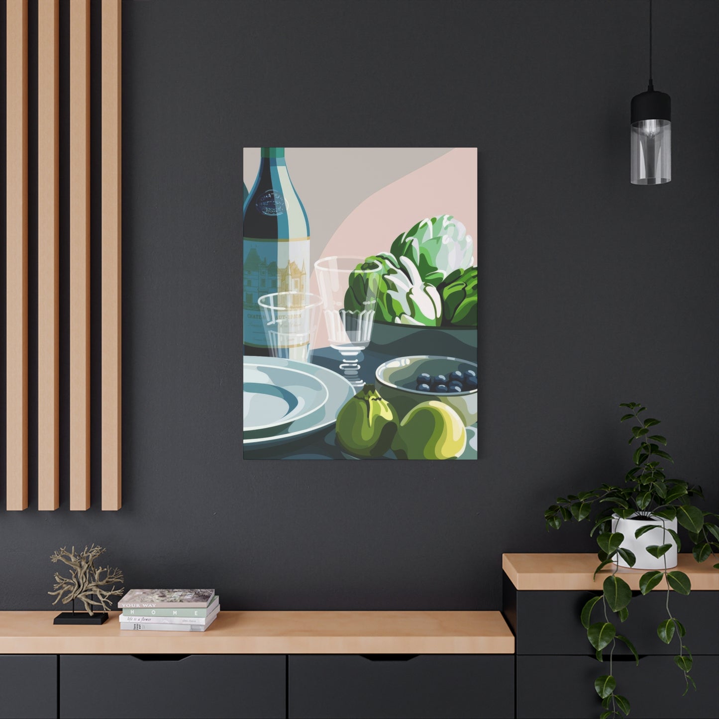 Wine Fruit On Table Wall Art & Canvas Prints