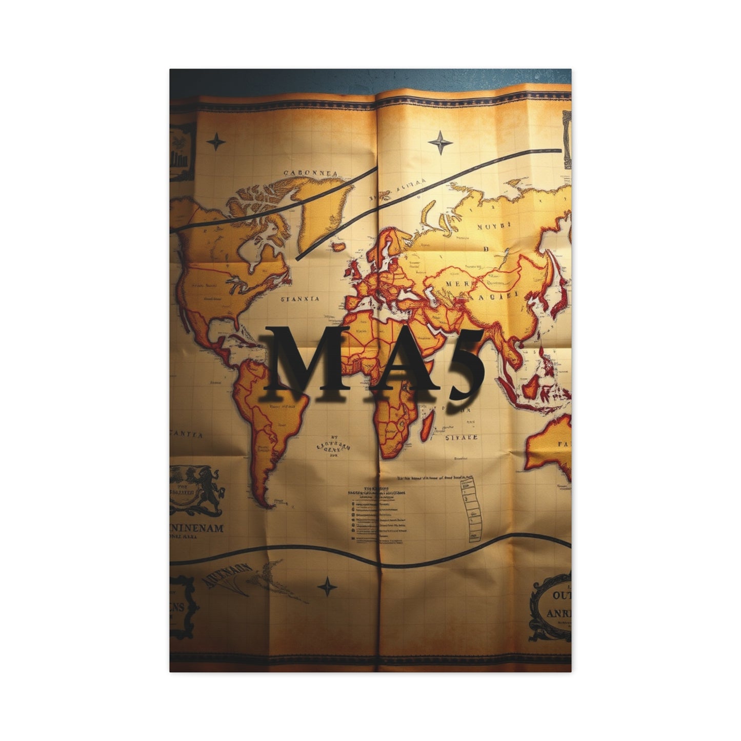 Luxury Antique Maps Art Collection Wall Art & Canvas Print