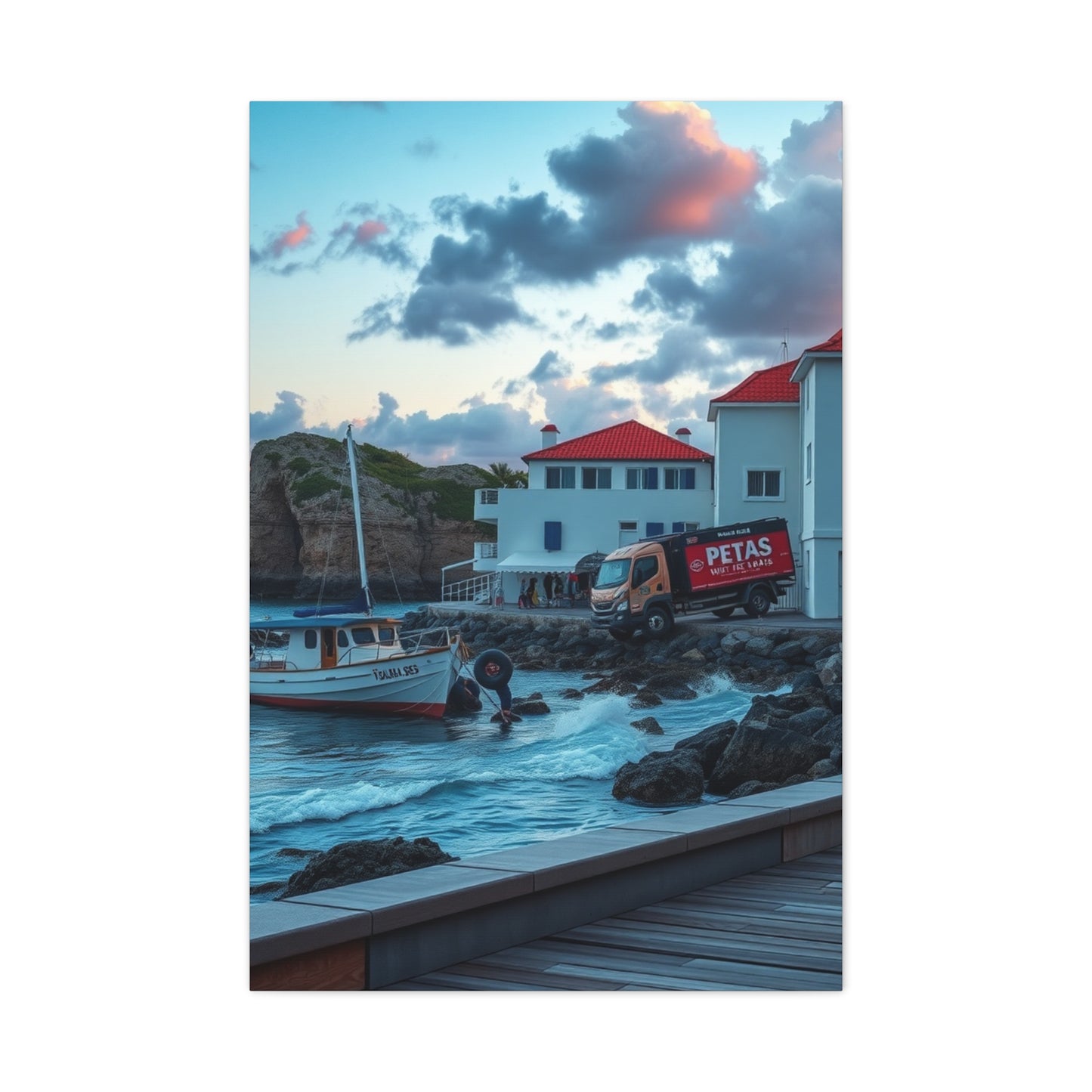 Modern Coastal Art Premium Canvas 20 Wall Art & Canvas Print