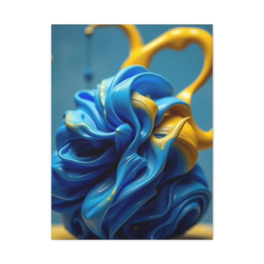 Supreme Blue & Yellow Art Collection Wall Art & Canvas Print