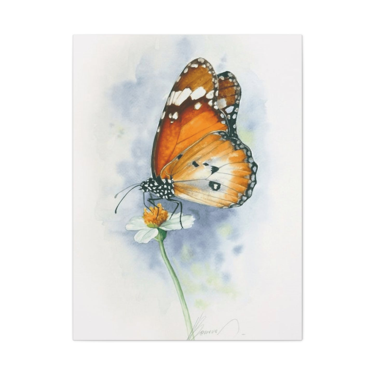 Butterfly Water Painting Wall Art & Canvas Prints