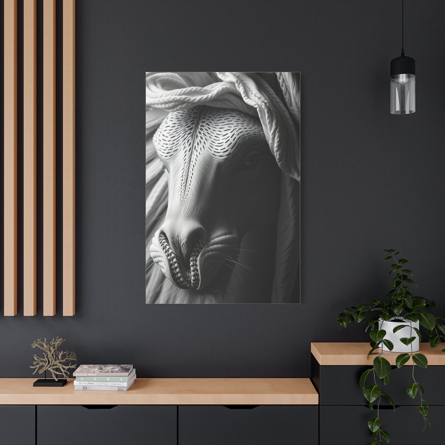Luxe Noir Blanc Canvas Wall Art & Canvas Print