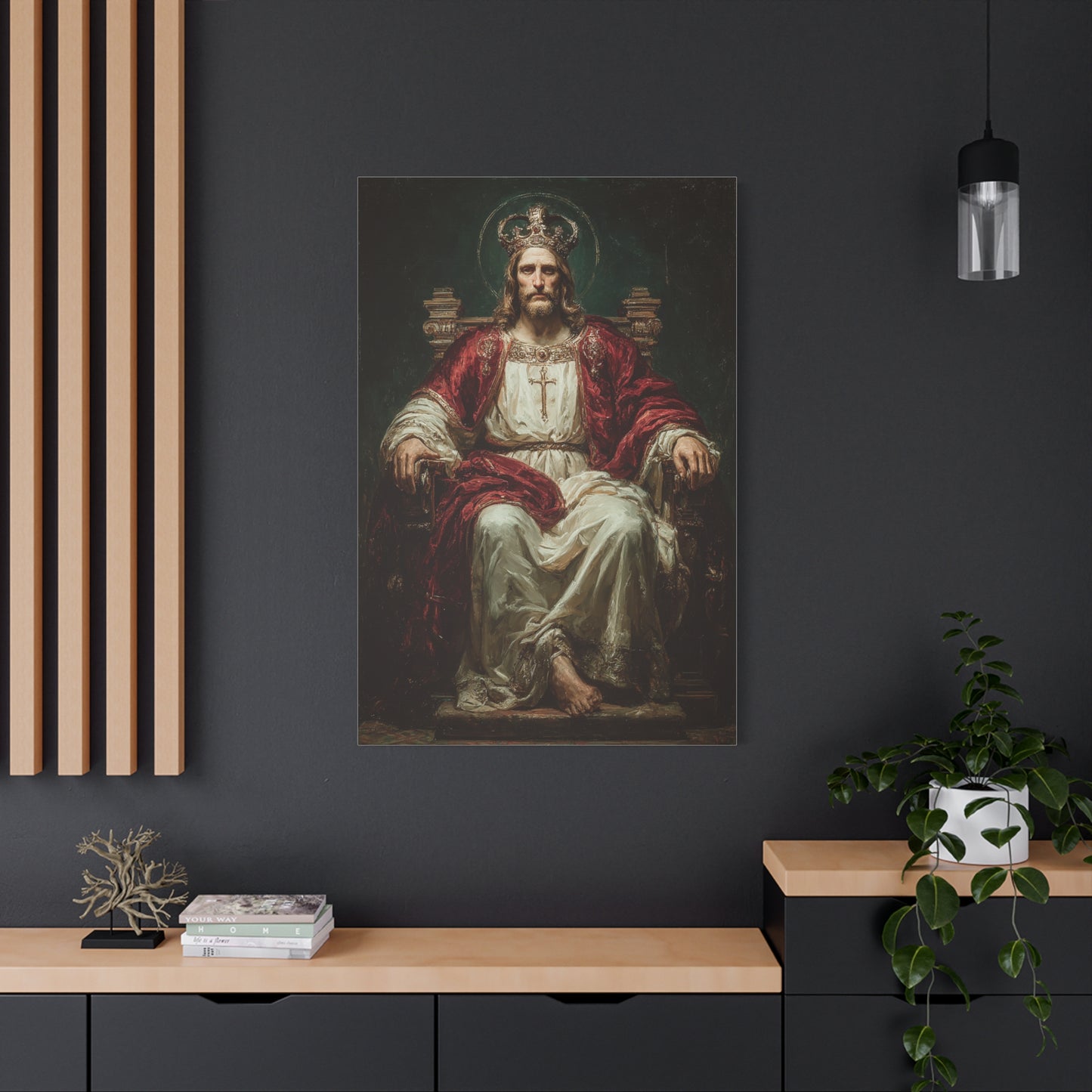 Christ the King Throne Portrait Wall Art & Canvas Print