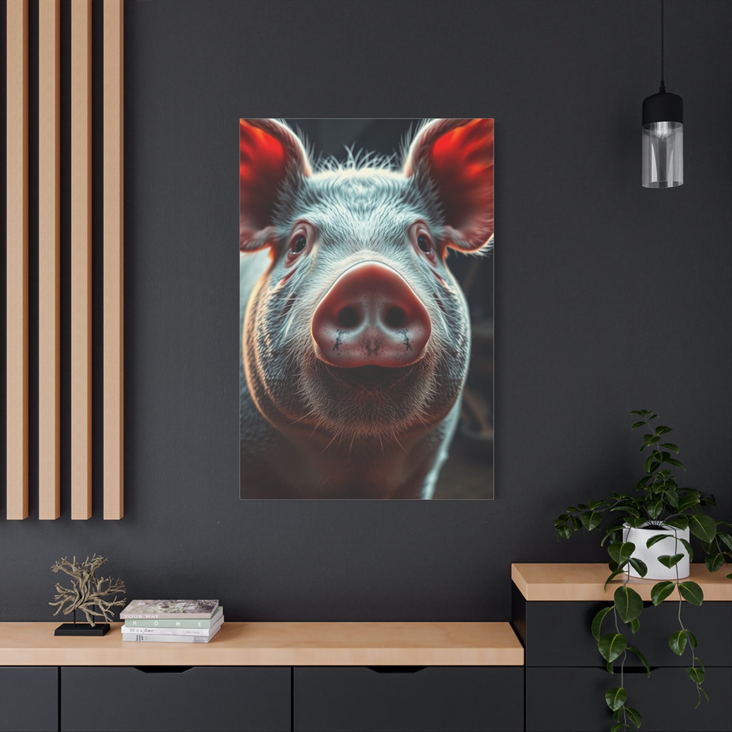 Pig Art Canvas Art 6 Wall Art & Canvas Print