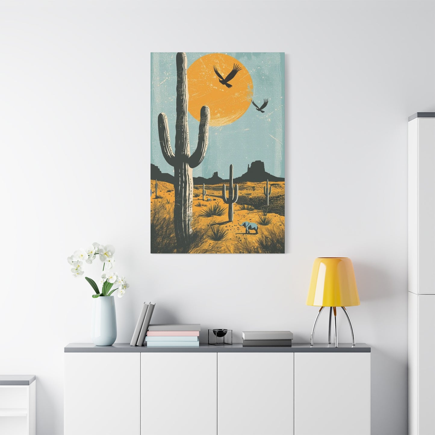 Huge Cactus In Arizona Wall Art & Canvas Prints