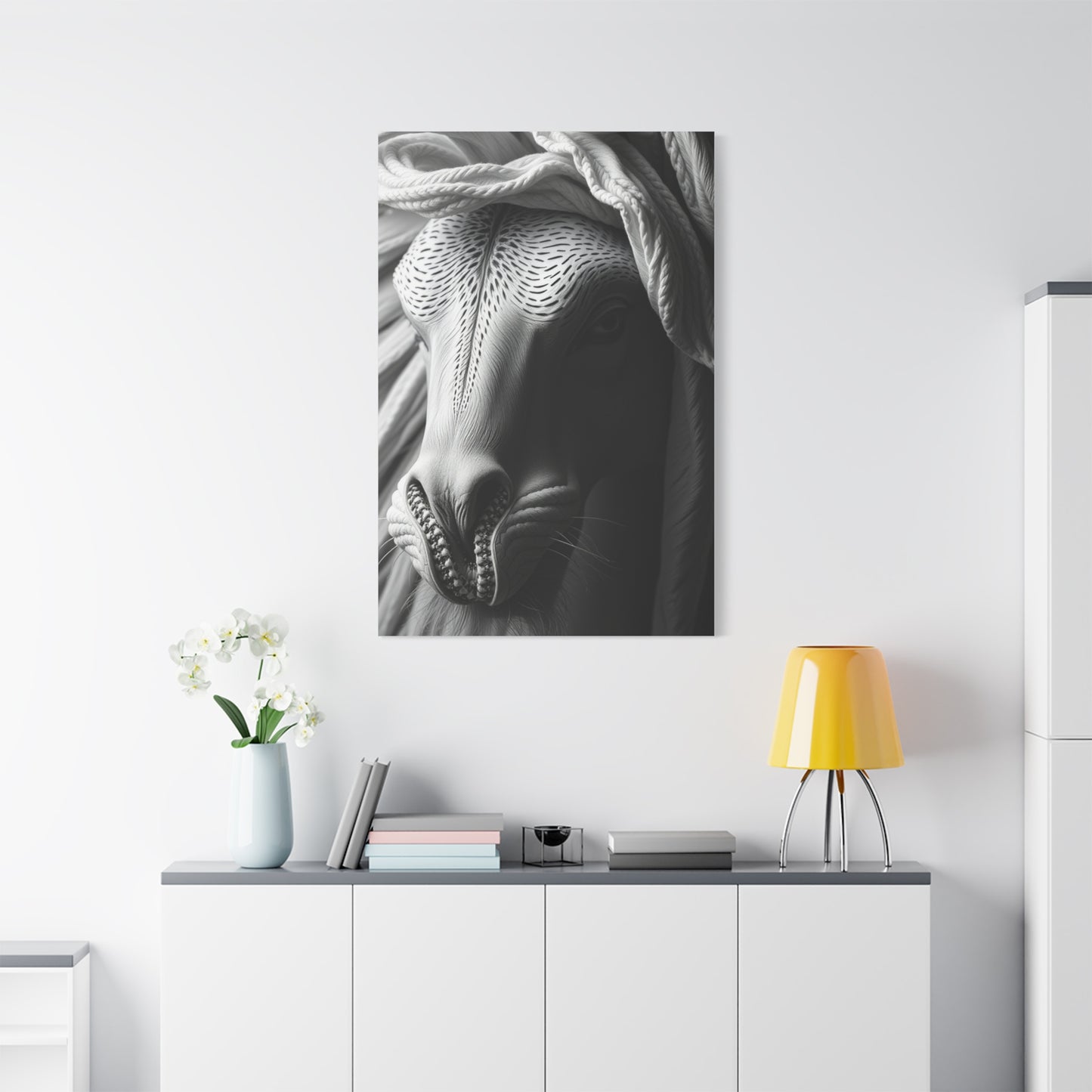 Luxe Noir Blanc Canvas Wall Art & Canvas Print