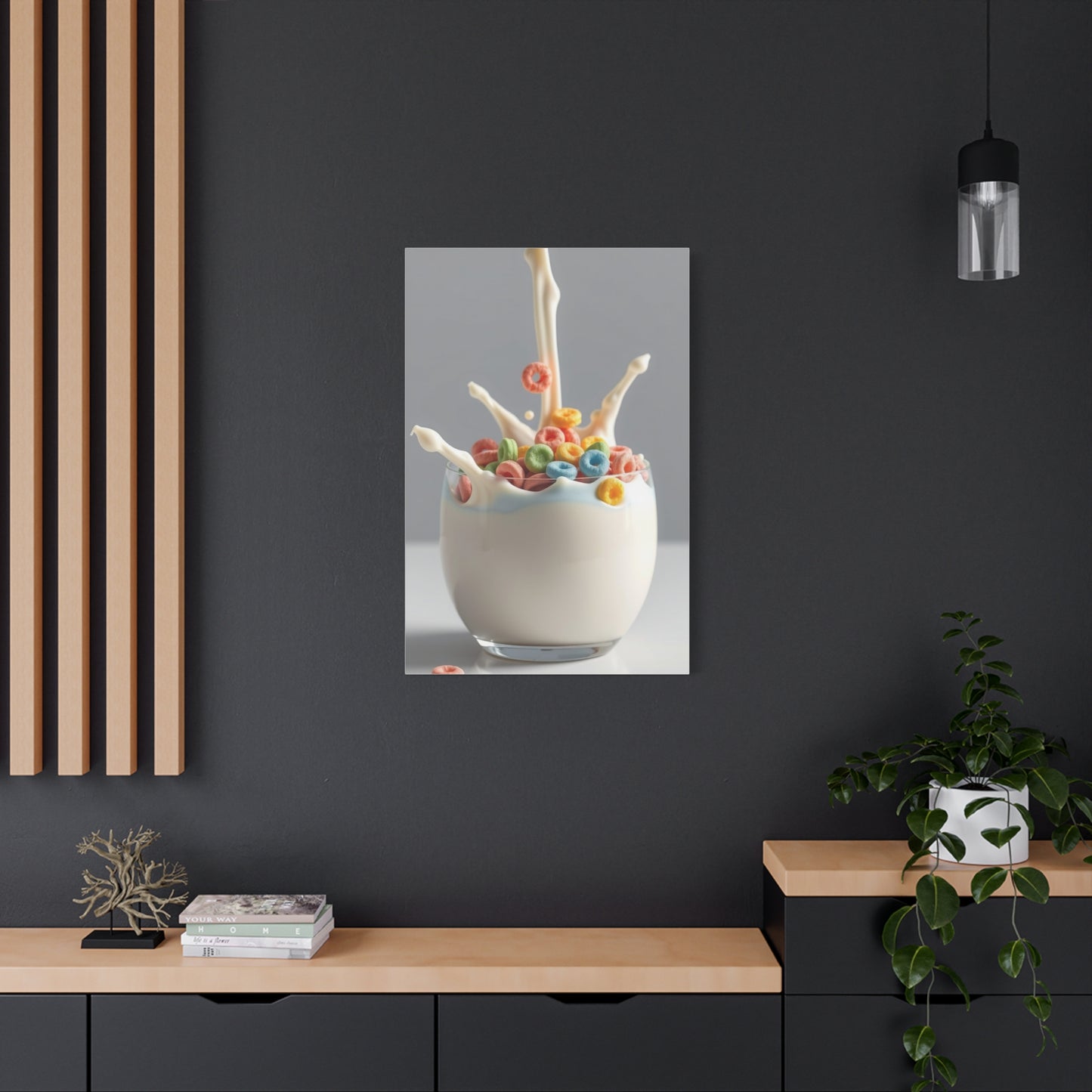 Luminous Milk Whirl Painting Wall Art & Canvas Print