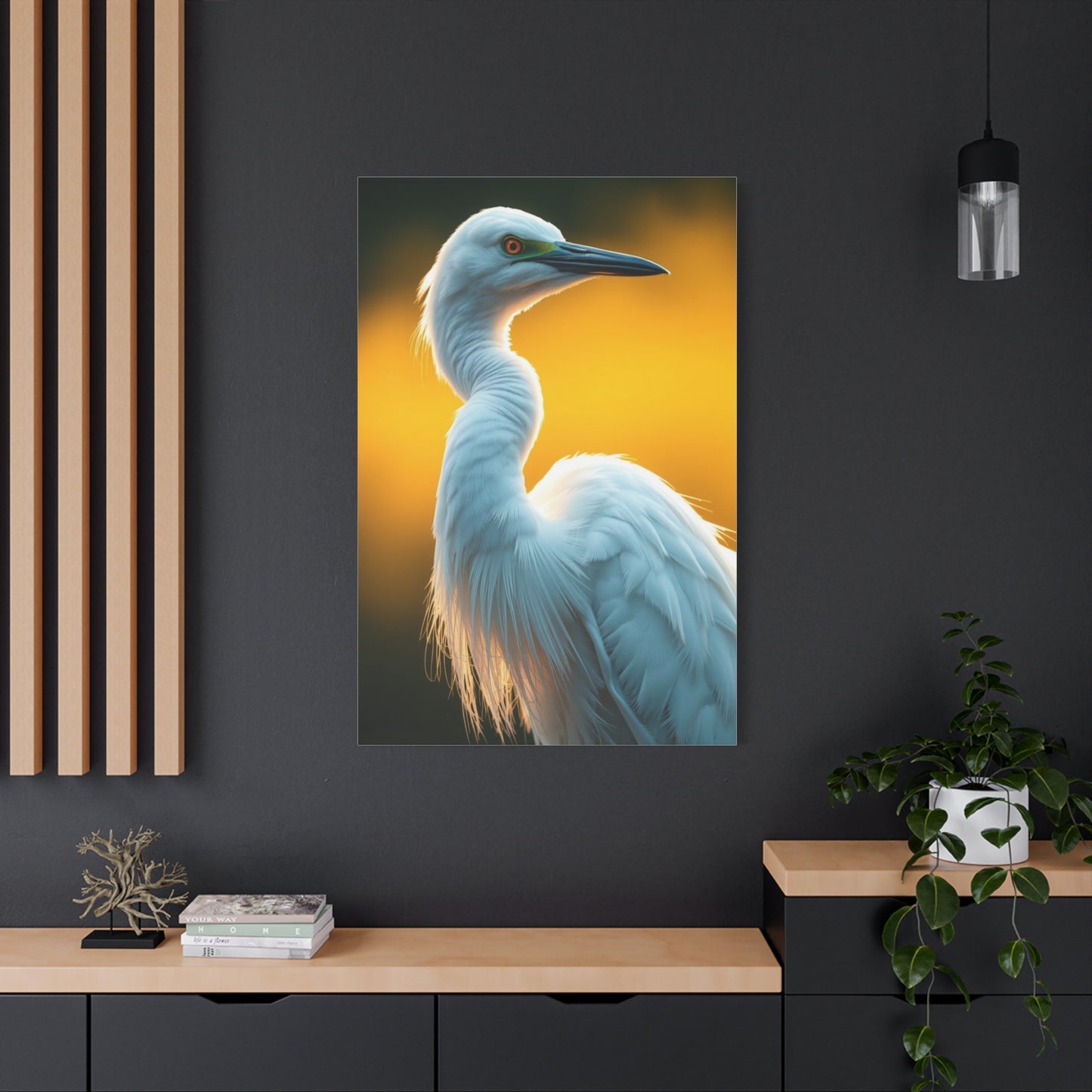 Egret Art Luxury Canvas Wall Art & Canvas Print
