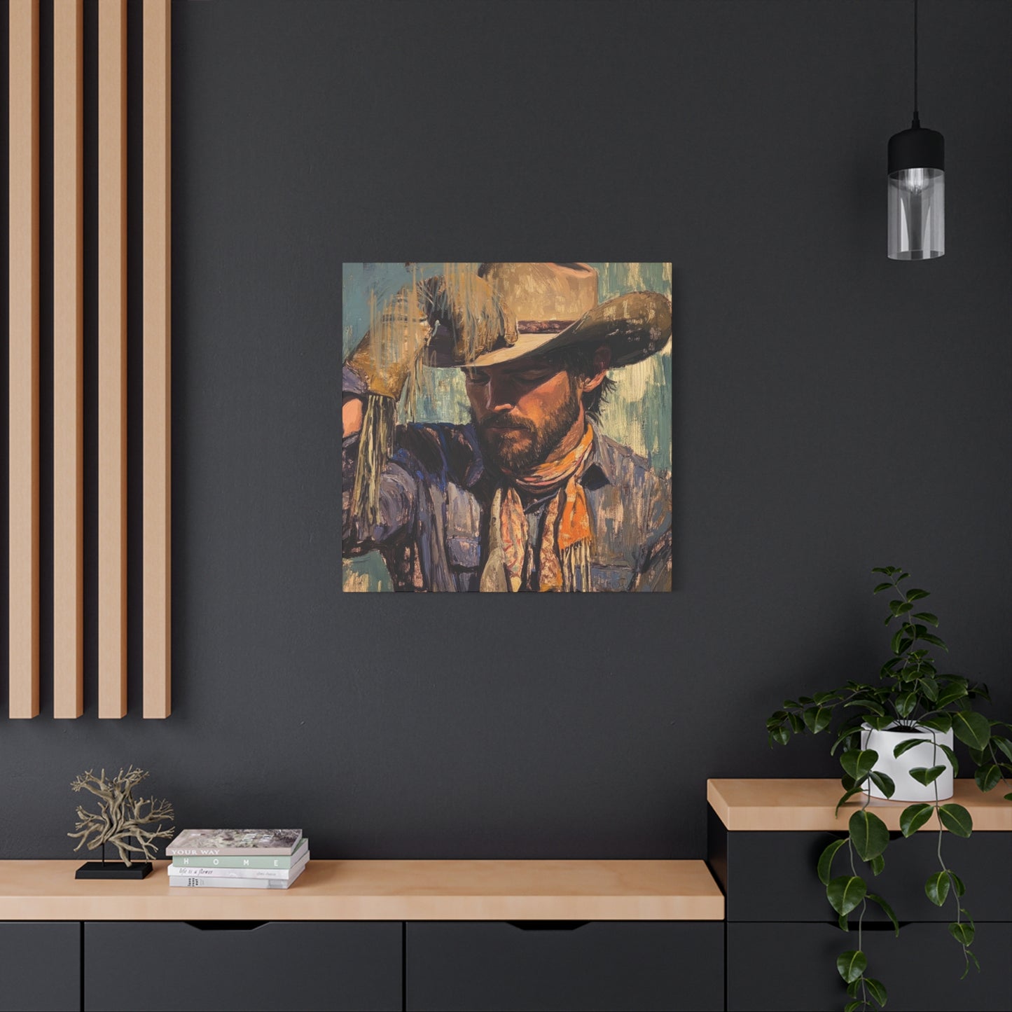 Cowboy Brushed Wall Art & Canvas Prints