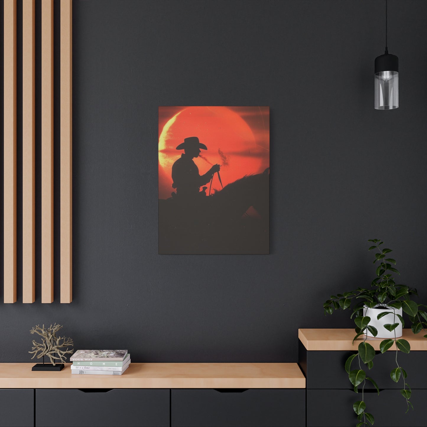 Cowboy In Dawn Wall Art & Canvas Prints