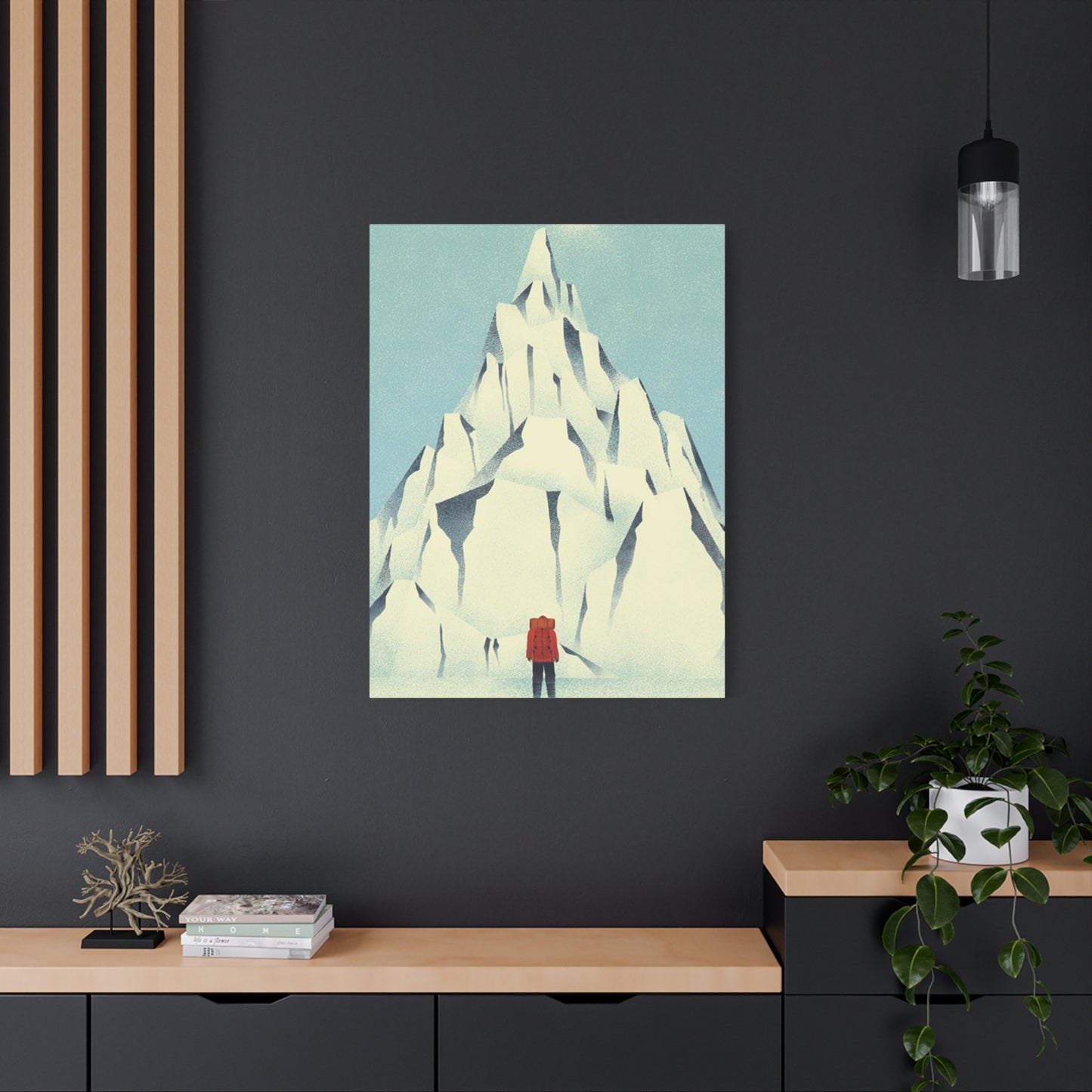 Skiers And Snowy Mountain Wall Art & Canvas Prints