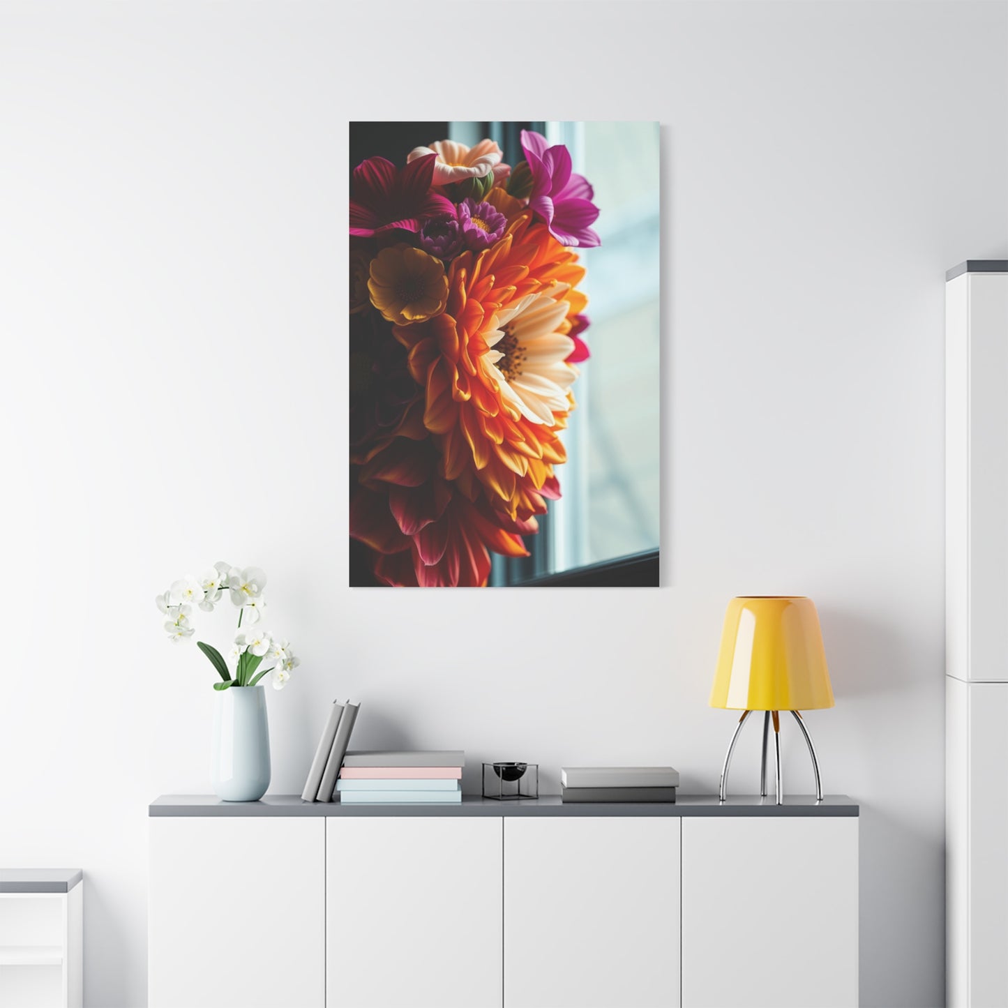 Petal Symphony Portrait Wall Art & Canvas Print
