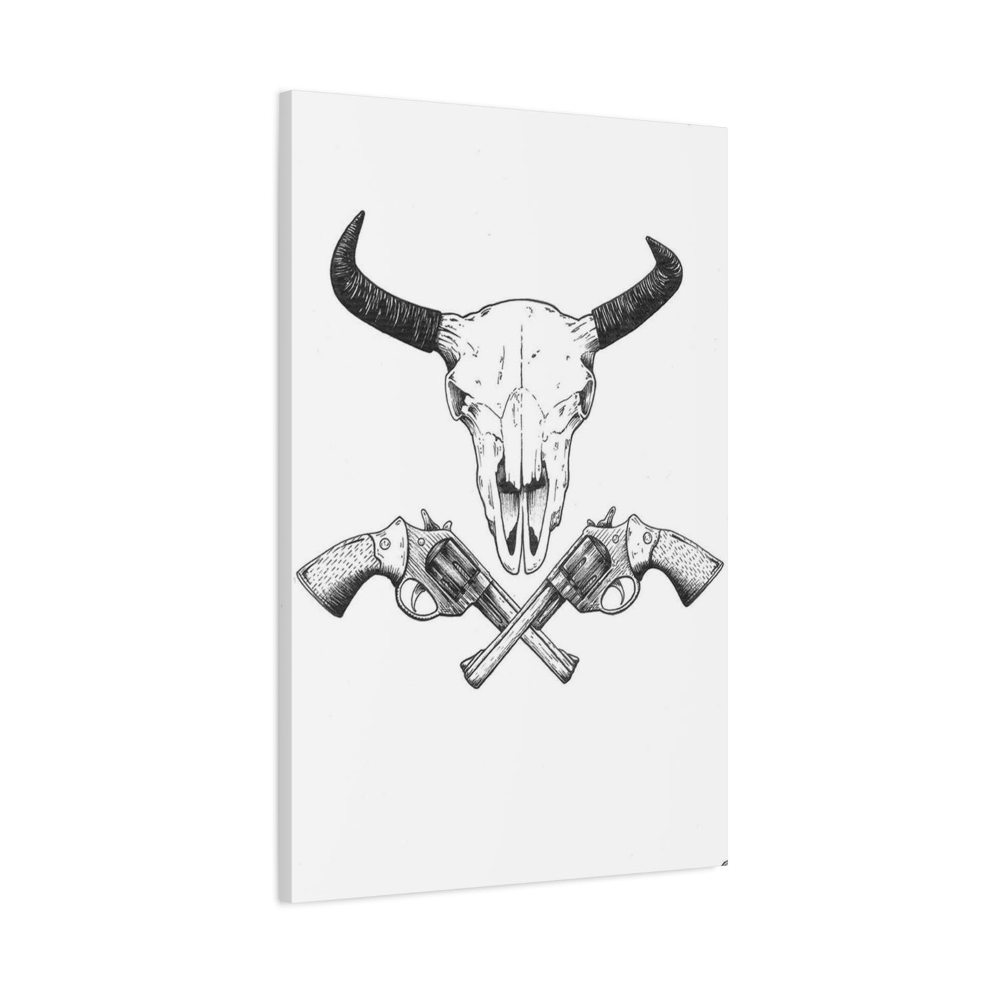 Gun Sketch Wall Art & Canvas Prints
