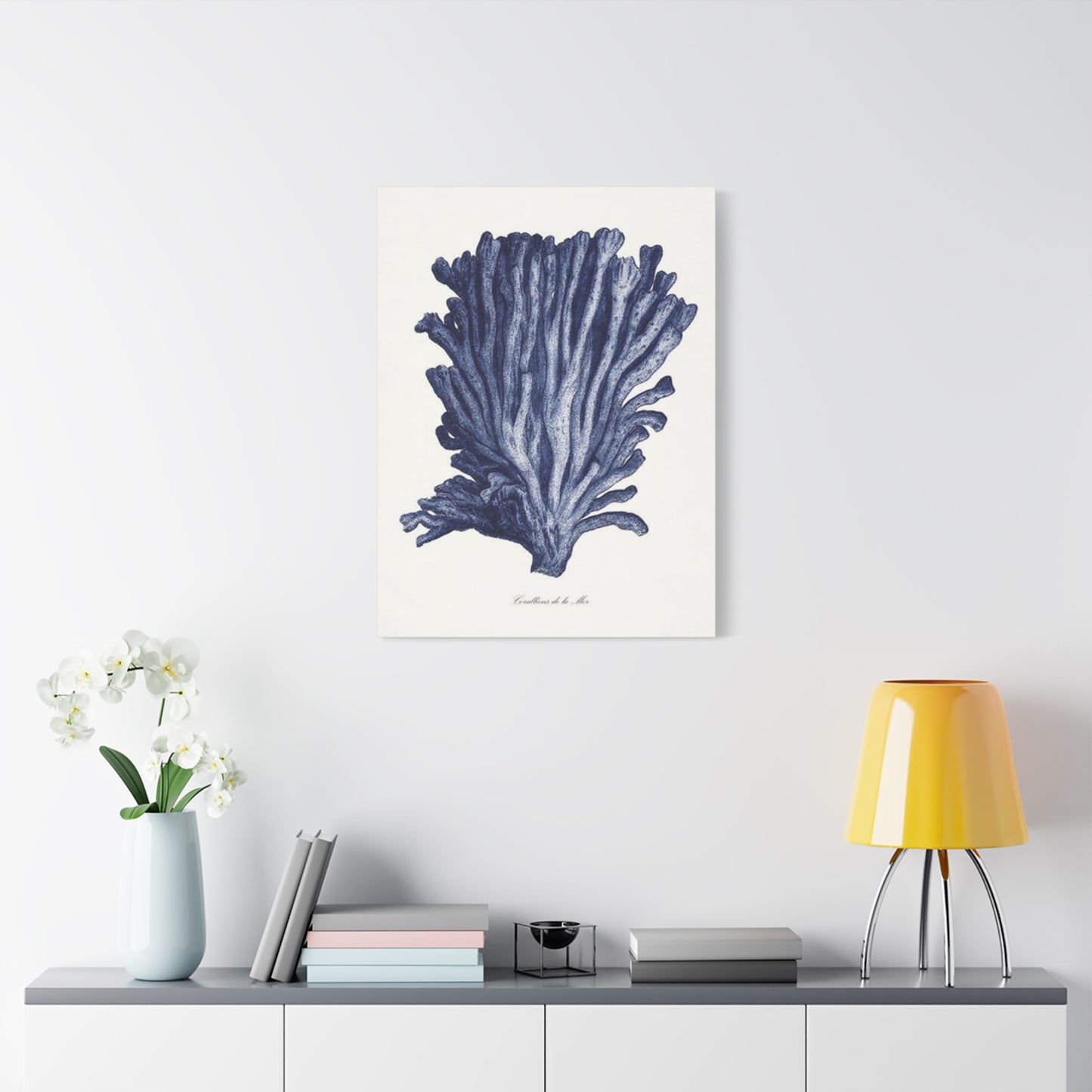 Blue Shell Stem Painting Wall Art & Canvas Prints