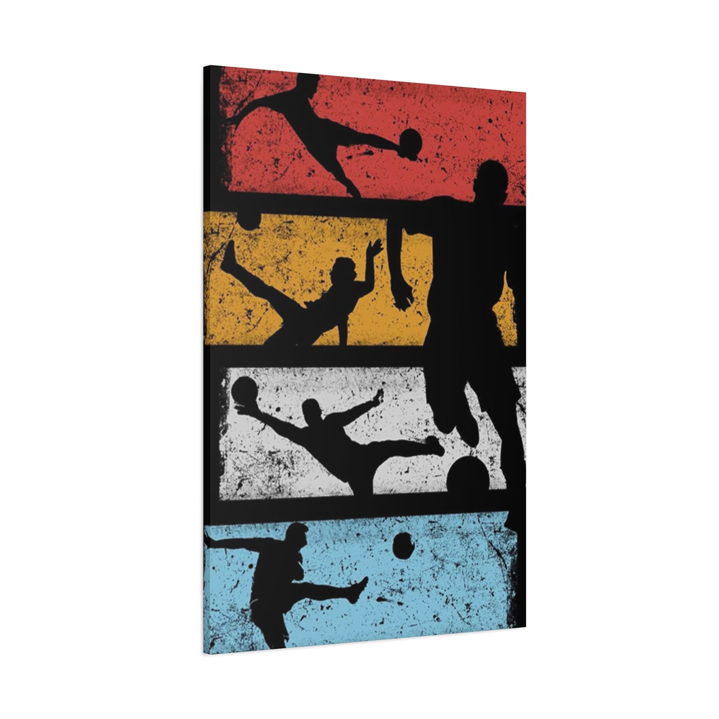 Silhouettes Of Football Wall Art & Canvas Prints