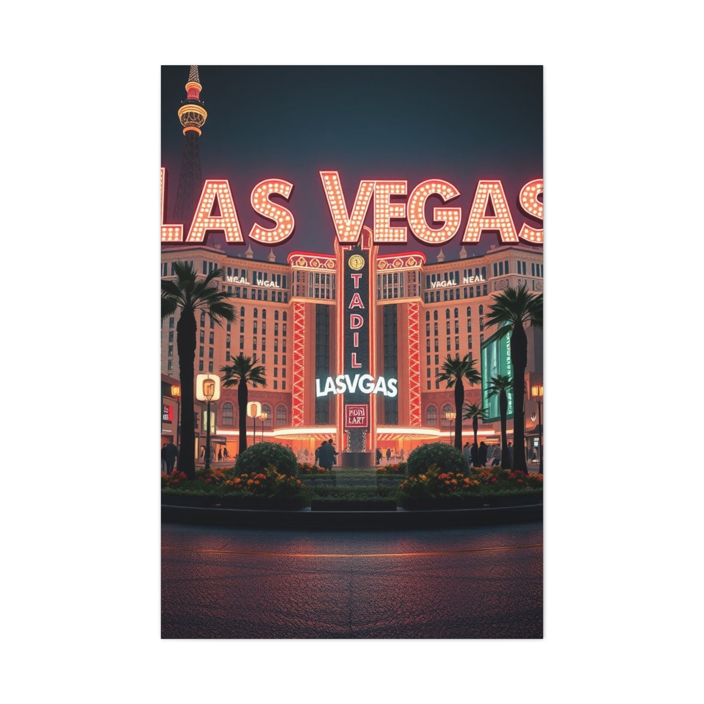 Las Vagas Art Canvas Art 6 Wall Art & Canvas Print