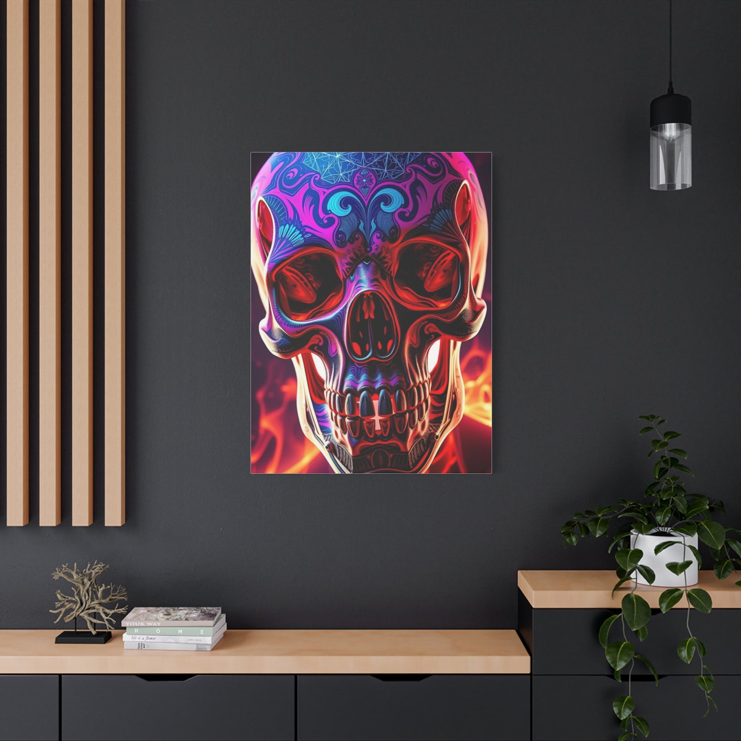 Trippy Skull Art Premium Canvas 18 Wall Art & Canvas Print
