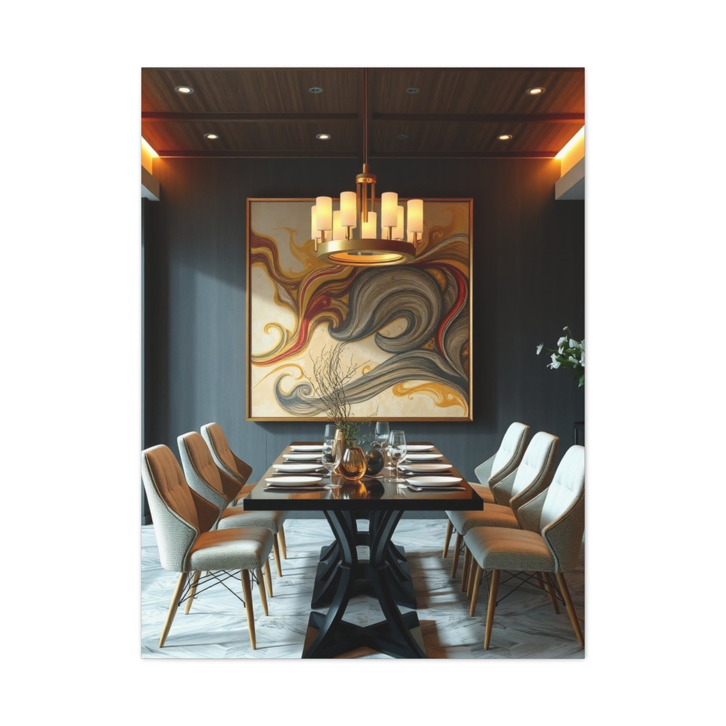 Refined Banquet Canvas Wall Art & Canvas Print