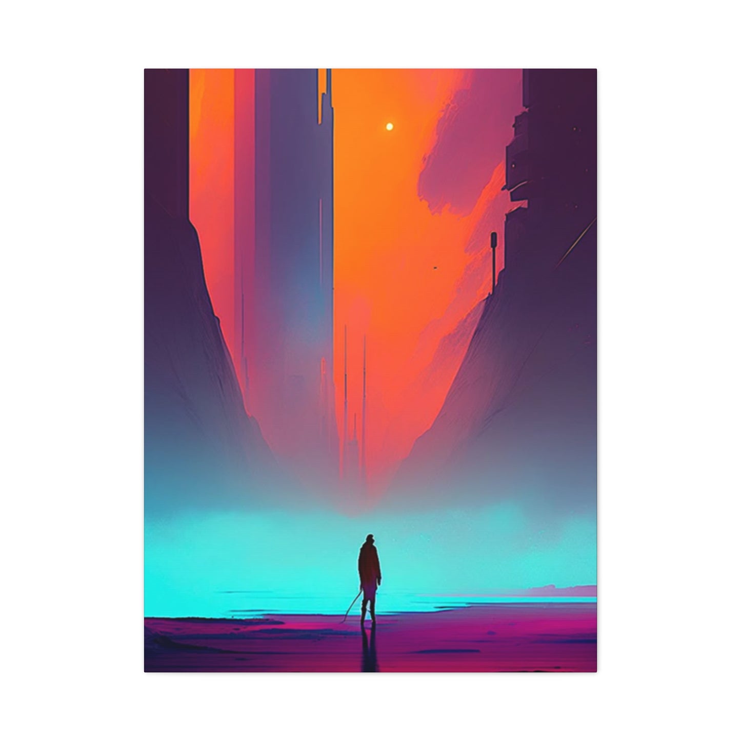 Abstract Alone Jesus Spiritual Christianity Wall Art & Canvas Prints