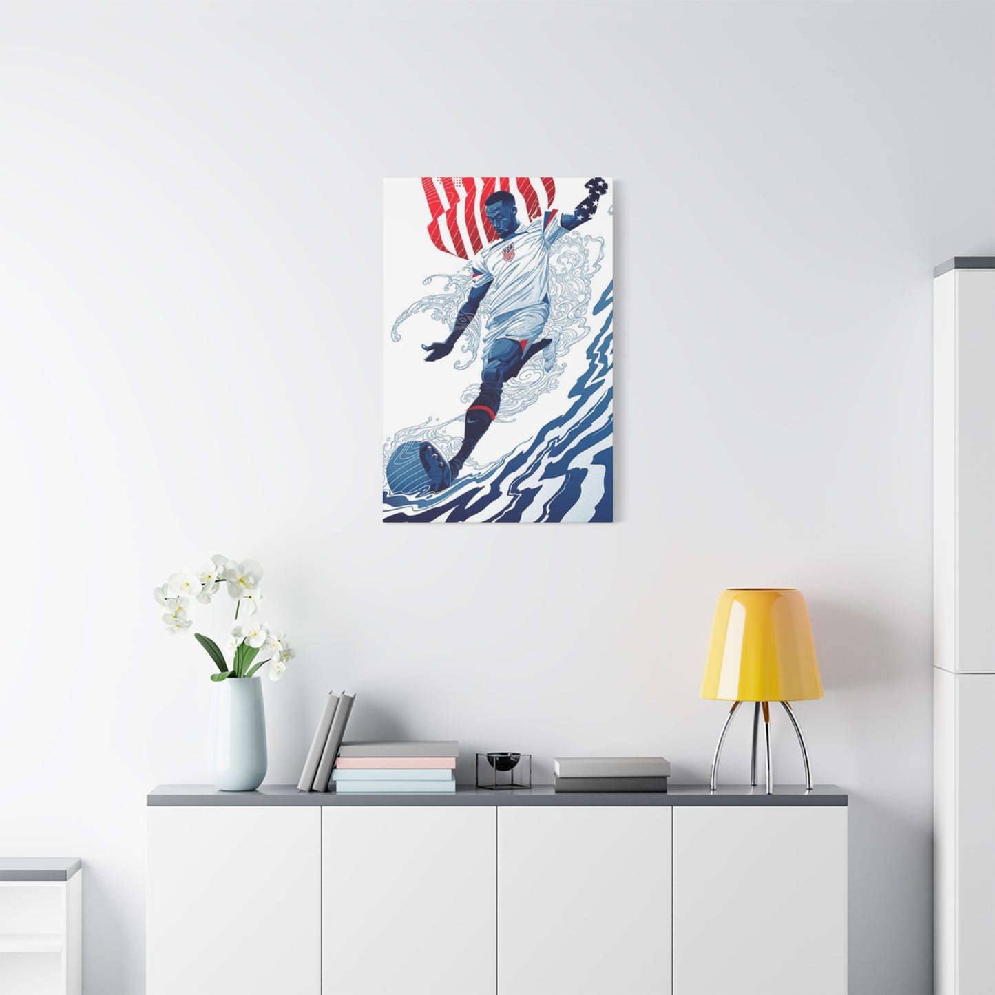 American Soccer Player Wall Art & Canvas Prints