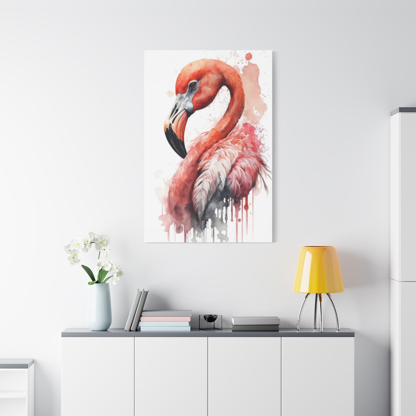 Flaming Pink Paintflow Wall Art & Canvas Prints